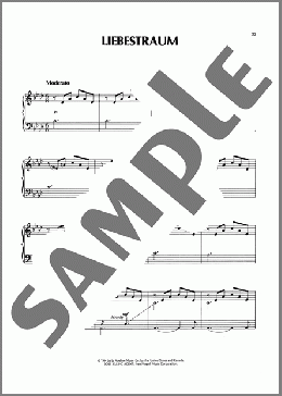 Liebestraum No. 3 (Dream Of Love)（Richard Clayderman）のピアノソロ楽譜のサンプル画像