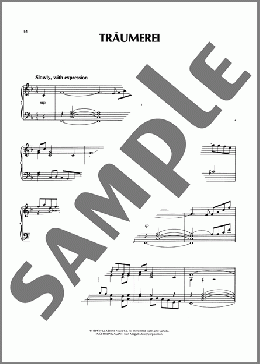 Traumerei (Dreaming), Op. 15, No. 7（Richard Clayderman）のピアノソロ楽譜のサンプル画像