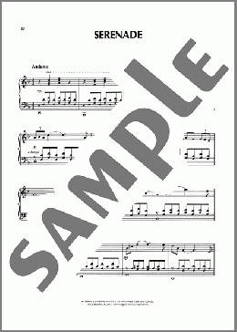 Serenade（Richard Clayderman）のピアノソロ楽譜のサンプル画像