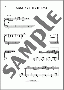 Sunday The 7th Day（Mannheim Steamroller）のピアノソロ楽譜のサンプル画像