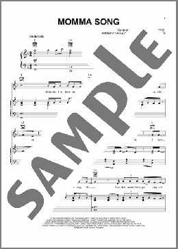 Momma Song（Benson Boone）のピアノ & ボーカル & ギター楽譜のサンプル画像