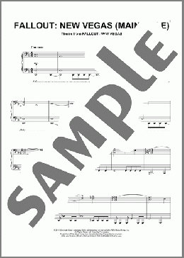 Fallout New Vegas (Main Title)（Inon Zur）のピアノソロ楽譜のサンプル画像