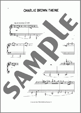 Charlie Brown Theme (arr. Lee Evans)（Vince Guaraldi）のピアノソロ楽譜のサンプル画像