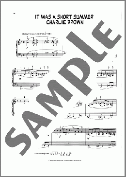 It Was A Short Summer, Charlie Brown (arr. Lee Evans)（Vince Guaraldi）のピアノソロ楽譜のサンプル画像