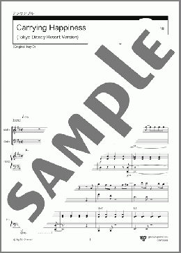 Carrying Happiness (Tokyo Disney Resort Version)（Mrs. GREEN APPLE）のアンサンブルフルスコア＋全パート、中級向け楽譜のサンプル画像