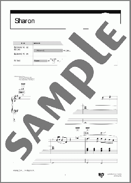 Sharon（Official髭男dism）のエレクトーンソロ、6級向け楽譜のサンプル画像