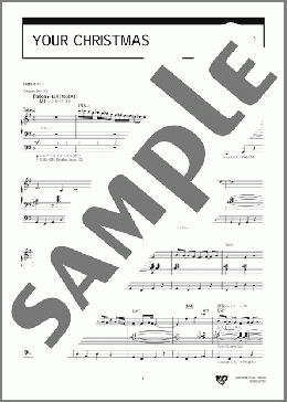 YOUR CHRISTMAS(T-SQUARE)のエレクトーンソロ、5級向け楽譜のサンプル画像