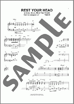 Rest Your Head (Jesus, Jesus, Rest Your Head)（George Winston）のピアノソロ楽譜のサンプル画像