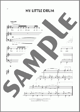 My Little Drum（Vince Guaraldi）のピアノ & ボーカル & ギター楽譜のサンプル画像
