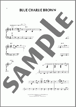 Blue Charlie Brown（Vince Guaraldi）のピアノソロ楽譜のサンプル画像