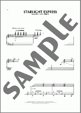 Starlight Express（Andrew Lloyd Webber）のピアノソロ楽譜のサンプル画像