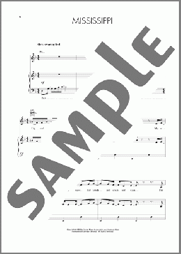 Mississippi（Paula Cole）のピアノ & ボーカル & ギター楽譜のサンプル画像