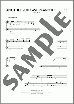 Another Suitcase In Another Hall(Andrew Lloyd Webber)のピアノソロ楽譜のサンプル画像