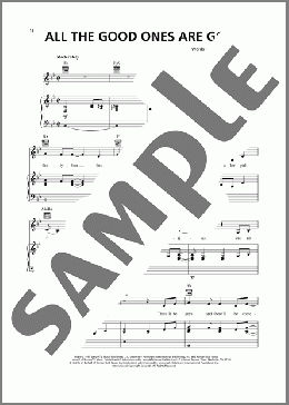All The Good Ones Are Gone（Pam Tillis）のピアノ & ボーカル & ギター楽譜のサンプル画像