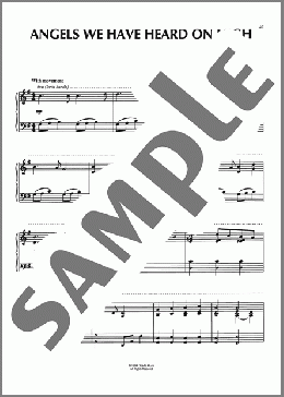 Angels We Have Heard On High（James Chadwick）のピアノソロ楽譜のサンプル画像