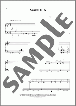 Manteca（Walter Gil Fuller）のピアノソロ楽譜のサンプル画像
