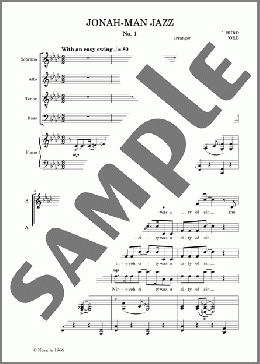 Jonah-Man Jazz(Michael Hurd)の合唱その他楽譜のサンプル画像