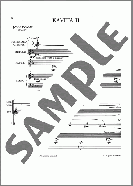 Kavita II-Full Score（Naresh Sohal）のその他楽譜のサンプル画像
