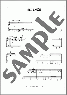 Red Baron (arr. Lee Evans)（Vince Guaraldi）のピアノソロ楽譜のサンプル画像