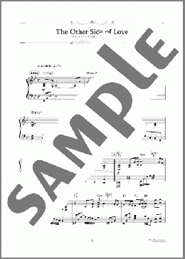 The Other Side of Love（坂本 龍一）のピアノソロ、中級から上級向け楽譜のサンプル画像