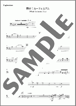 [公式] 響け！ユーフォニアム (Wind Orchestra Ver.) [Euphonium]（松田彬人）の吹奏楽パート楽譜のサンプル画像