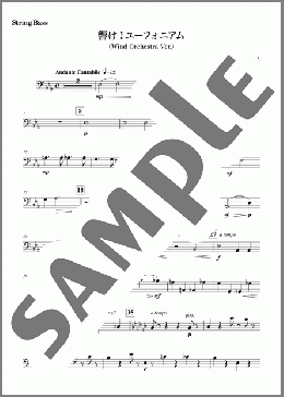 [公式] 響け！ユーフォニアム (Wind Orchestra Ver.) [String Bass]（松田彬人）の吹奏楽パート楽譜のサンプル画像
