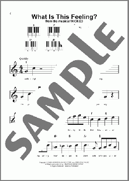 What Is This Feeling? (from Wicked)（Stephen Schwartz）のピアノソロ楽譜のサンプル画像