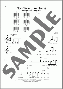 No Place Like Home (from Wicked: For Good)（Stephen Schwartz）のピアノソロ楽譜のサンプル画像