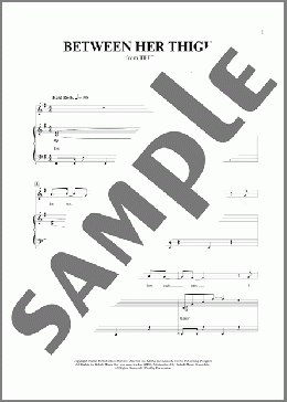 Between Her Thighs (from Teeth)（Michael R. Jackson/Anna K. Jacobs/Anna K. Jacobs and Michael R. Jackson）のピアノ & ボーカル楽譜のサンプル画像