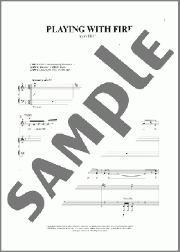 Playing With Fire (from Teeth)(Michael R. Jackson/Anna K. Jacobs/Anna K. Jacobs and Michael R. Jackson)のピアノ & ボーカル楽譜のサンプル画像