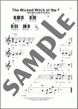 The Wicked Witch Of The East (from Wicked: For Good)のピアノソロ楽譜のサンプル画像