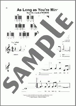 As Long As You're Mine (from Wicked: For Good)（Stephen Schwartz）のピアノソロ楽譜のサンプル画像