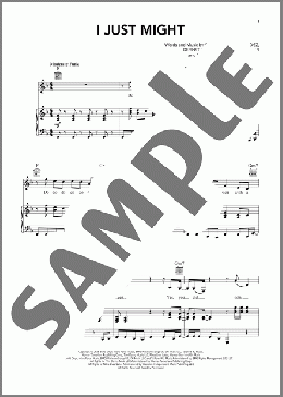 I Just Might（Bruno Mars）のピアノ & ボーカル & ギター楽譜のサンプル画像