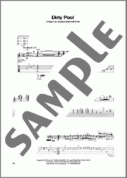 Dirty Pool(Stevie Ray Vaughan)のギターソロ楽譜のサンプル画像