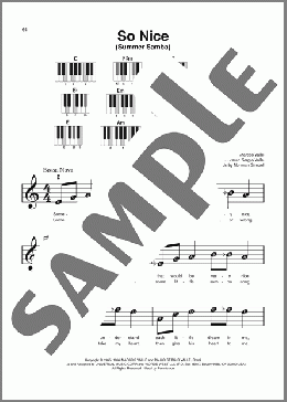 So Nice (Summer Samba)(Walter Wanderley)のピアノソロ楽譜のサンプル画像