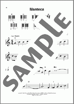 Manteca(Dizzy Gillespie)のピアノソロ楽譜のサンプル画像