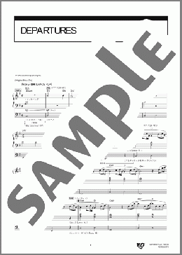 DEPARTURES（globe）のエレクトーンソロ、6級向け楽譜のサンプル画像