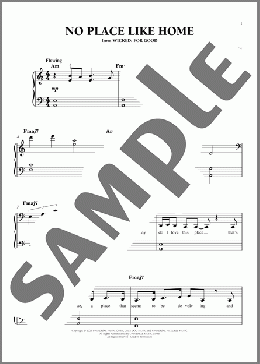 No Place Like Home (from Wicked: For Good)（Stephen Schwartz）のピアノソロ楽譜のサンプル画像