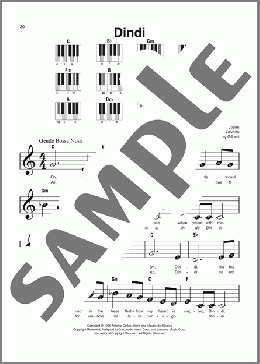 Dindi（Antonio Carlos Jobim）のピアノソロ楽譜のサンプル画像