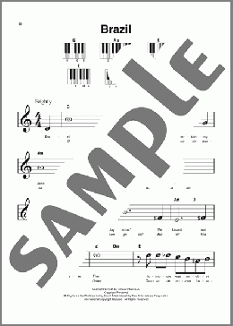Brazil（Ary Barroso/The Ritchie Family）のピアノソロ楽譜のサンプル画像