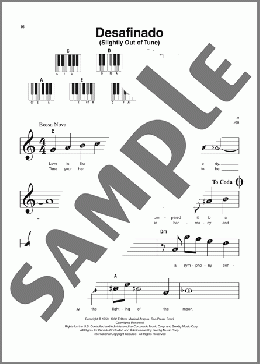 Slightly Out Of Tune (Desafinado)（Antonio Carlos Jobim）のピアノソロ楽譜のサンプル画像