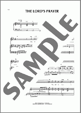 The Lord's Prayer（Sandi Patti）のピアノ & ボーカル楽譜のサンプル画像