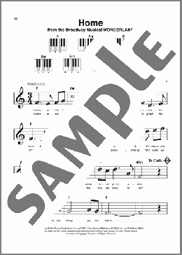 Home (from Wonderland)（Jack Murphy）のピアノソロ楽譜のサンプル画像