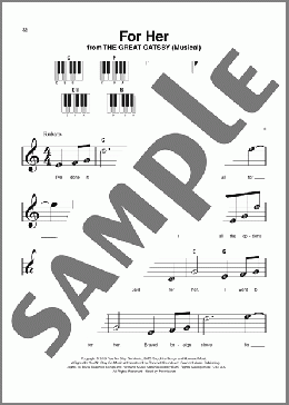 For Her (from The Great Gatsby)（Nathan Tysen）のピアノソロ楽譜のサンプル画像