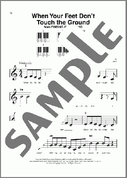 When Your Feet Don't Touch The Ground (from Finding Neverland)（Eliot Kennedy）のピアノソロ楽譜のサンプル画像