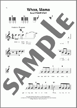 Whoa, Mama (from Bright Star)(Edie Brickell)のピアノソロ楽譜のサンプル画像