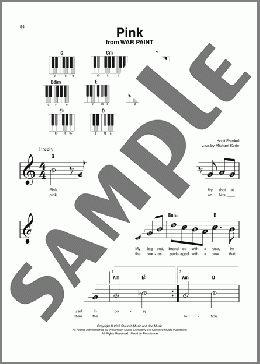Pink (from War Paint)(Michael Korie)のピアノソロ楽譜のサンプル画像