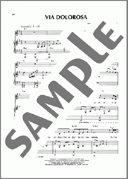 Via Dolorosa（Sandi Patty/Sandi Patti）のピアノ & ボーカル楽譜のサンプル画像