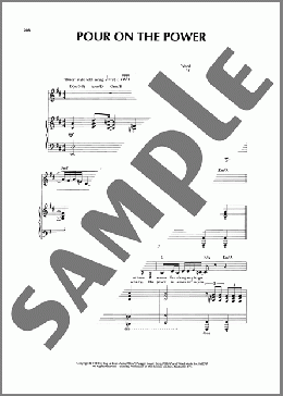 Pour On The Power（Sandi Patty/Sandi Patti）のピアノ & ボーカル楽譜のサンプル画像