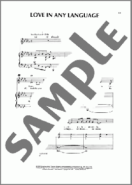 Love In Any Language（Sandi Patty/Sandi Patti）のピアノ & ボーカル楽譜のサンプル画像